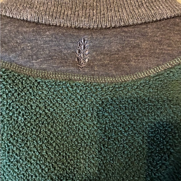 FP Movement by Free People Forest Green Half-Zip Fleece with Charcoal Trim - Picture 5 of 7